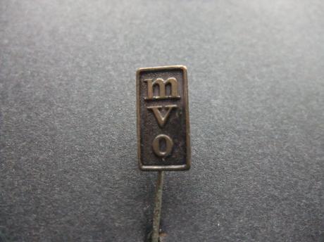 MVO onbekend logo zilverkleurig